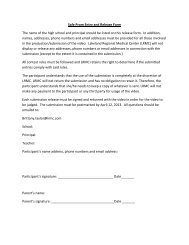 Safe Prom Entry and Release Form - Lakeland Regional Medical ...