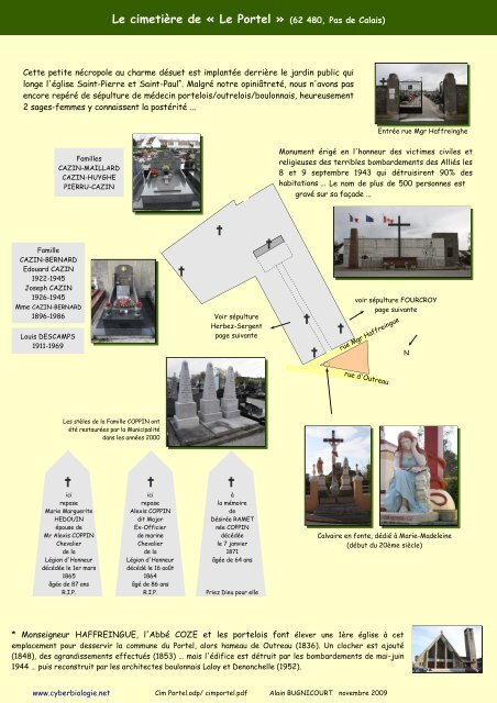 Le cimetiÃ¨re de Â« Le Portel Â» (62 480, Pas de Calais) - Free
