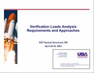 Verification Loads Analysis - NASA