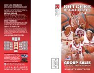 Group Tickets - Rutgers