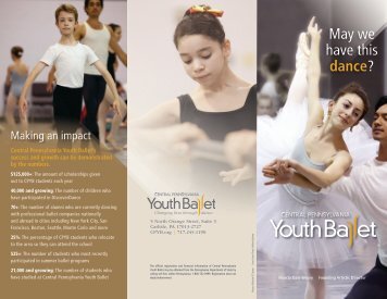 Annual Campaign brochure - Central Pennsylvania Youth Ballet