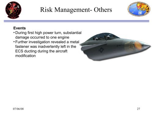 Risk Management Lessons Learned from the APG â79 Radar Test ...