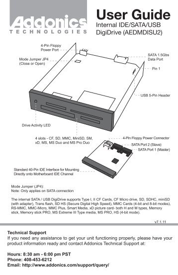 User Guide - Addonics