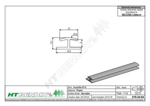 Show drawing - ht-bendix