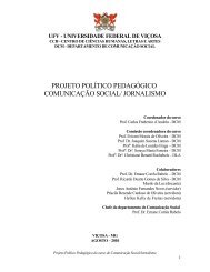 Projeto PolÃ­tico PedagÃ³gico - Jornalismo da UFV