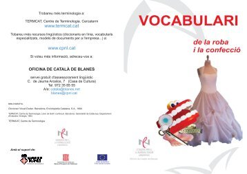 VOCABULARI de la roba i la confecciÃ³ - Blanes promociÃ³