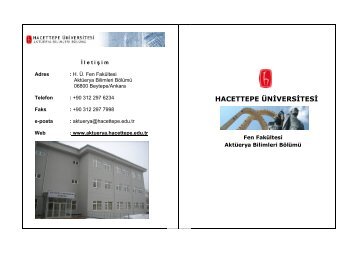 Hacettepe Üniversitesi Aktüerya Bilimleri Bölümü