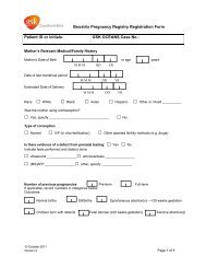 Enrollment form for Boostrix Â® Pregnancy Registry