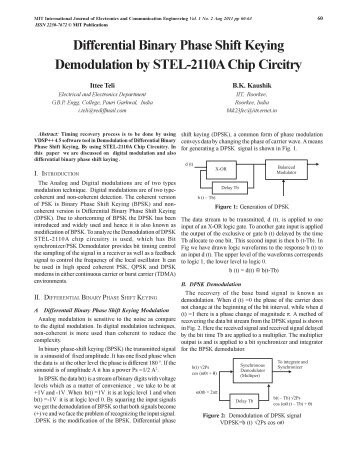 Differential Binary Phase Shift Keying ... - MIT Publications