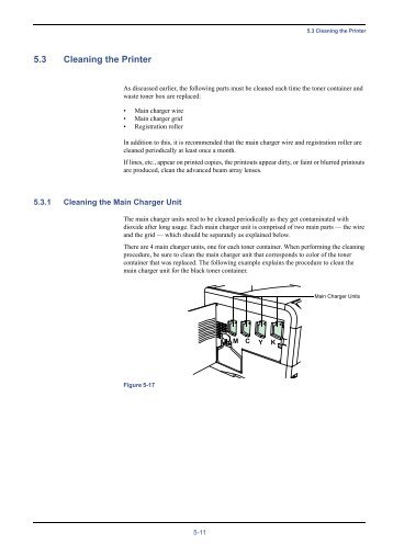 5.3 Cleaning the Printer - KYOCERA Document Solutions