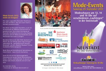 Mode-Events Mode-Events - Willkomm Gemeinschaft eV Neustadt ...