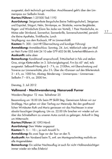 SAC-Hörnli Bulletin Nr. 66 - SAC Sektion Hörnli