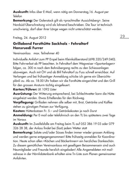 SAC-Hörnli Bulletin Nr. 66 - SAC Sektion Hörnli