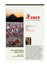 Annual Report 2006-2007 - Ethiopian Wolf Conservation Programme