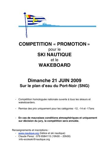 SNG Promo Informations.pdf - FÃƒÂ©dÃƒÂ©ration Suisse de Ski nautique et ...
