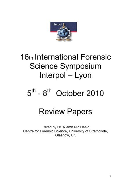 examination of firearms review 2007 to 2010 interpol