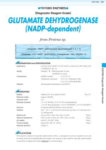 GLUTAMATE DEHYDROGENASE (NADP-dependent) - Toyobo