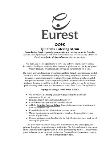 Quintiles Catering Guide_Rev_6-14-05 - Compass Group