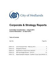 Draft Report - CPS - 13.13 - 17.13 - 23 April - City of Nedlands