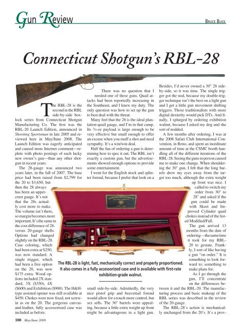 Connecticut Shotgun's RBL-28