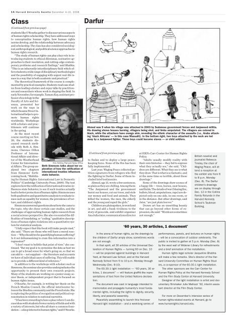 Harvard University Gazette December 4-10, 2008 - Harvard News ...