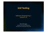 Unit Testing - Chair for Applied Software Engineering