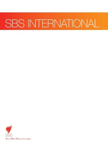 Catalogue 2013 - Sbs