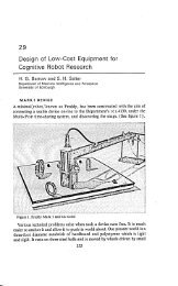 Design of low-cost equipment for cognitive robot research - AITopics