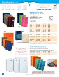 2012 Clairefontaine Catalog | Exaclair, Inc.