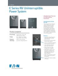 E Series NV Uninterruptible Power System - Sinetech