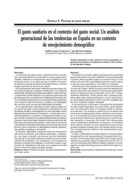 Informe SESPAS 2008 - El MÃ©dico Interactivo