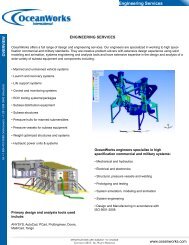 Front End Engineering and Design - OceanWorks International