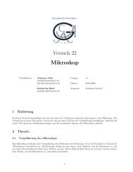 Versuch 22 Mikroskop - physics - Johannes DÃ¶rr