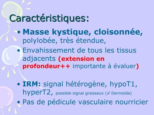 MASSES CERVICALES de l' ENFANT