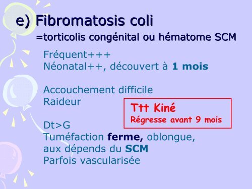 MASSES CERVICALES de l' ENFANT