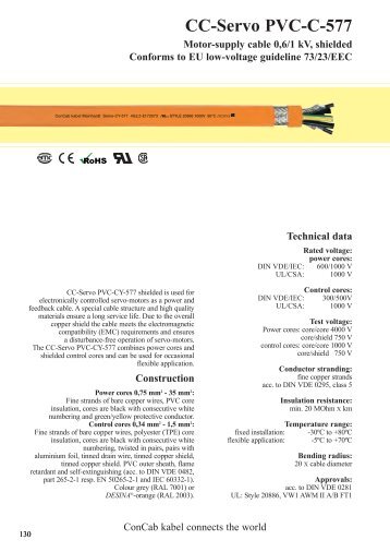 CC-Servo PVC-C-577 - ConCab kabel gmbh