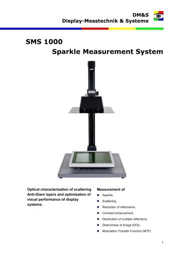 SMS 1000 Sparkle Measurement System - Display-Messtechnik ...