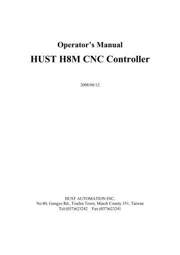 HUST H8M CNC Controller - Lubi Electronics