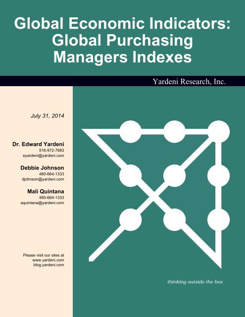 Global Purchasing Managers Indexes - Dr. Ed Yardeni's Economics ...