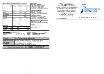 Pfarrnachrichten - Katholische Pfarrgemeinde St. Alexander ...