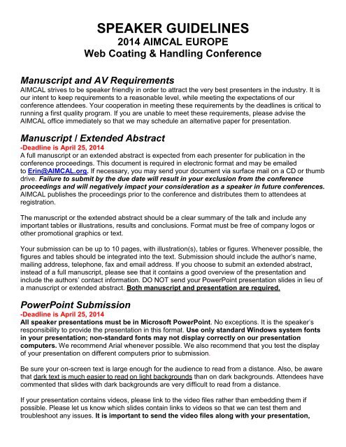 Conference Presentation Abstract Example