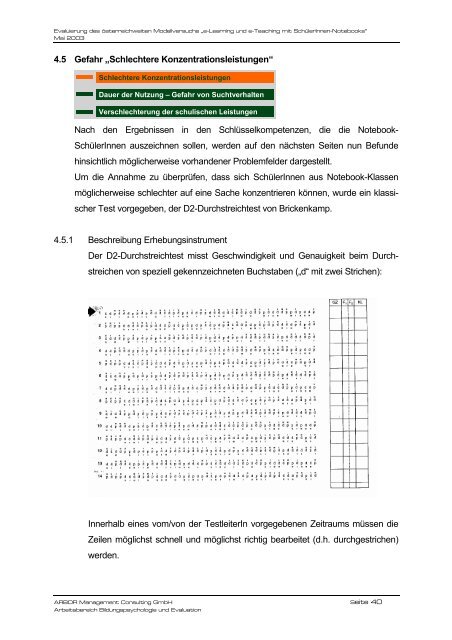 Dr. Christiane Spiel/Vera Popper, Evaluierung des Ã¶sterreichweiten ...