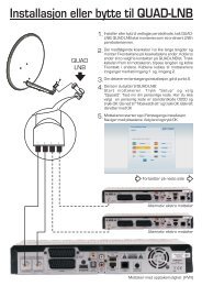 Installasjon eller bytte til QUAD-LNB