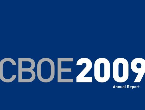 2009 Annual Report - CBOE.com