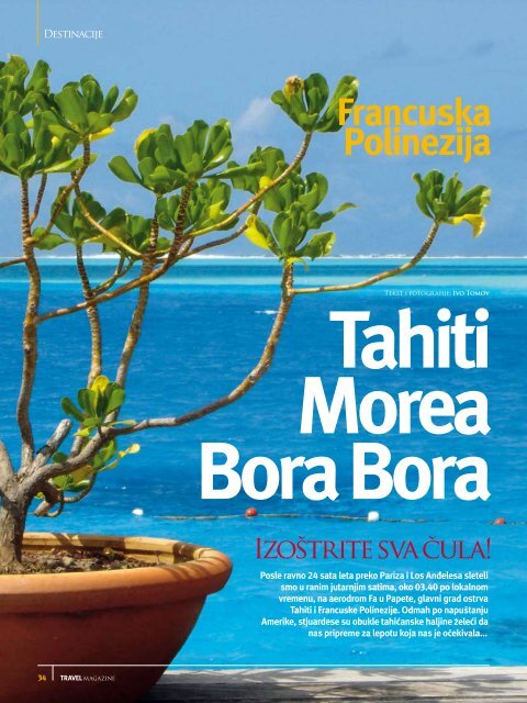 Francuska Polinezija - Travel Magazine