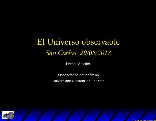 El Universo observable - IFSC