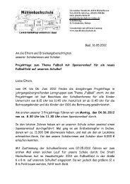 Sponsorenlauf Elternbrief 4.6.2012