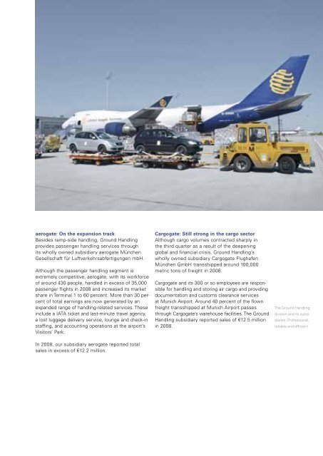 Annual Report 2008 (pdf) - Flughafen MÃ¼nchen