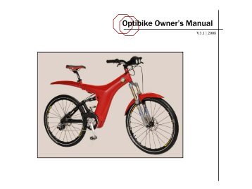 Optibike Owner's Manual