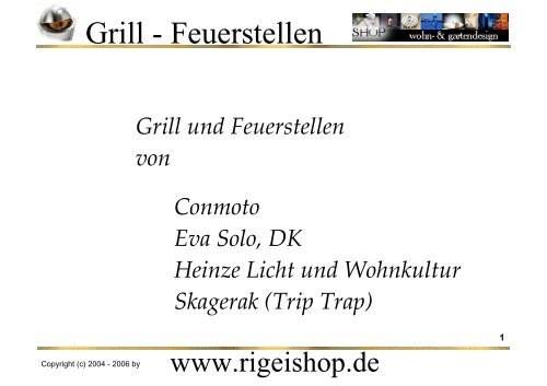 Grill - Feuerstellen